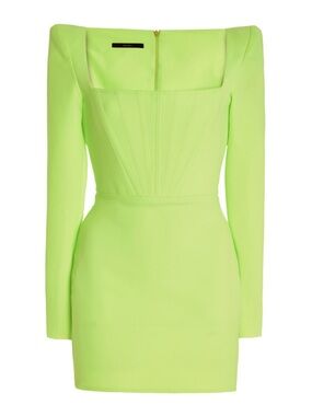 Alex Perry Exclusive Dale Stretch-Crepe Corseted Mini Dress
